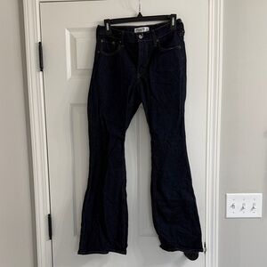 Abercrombie & Fitch Dark Indigo mid rise boot cut